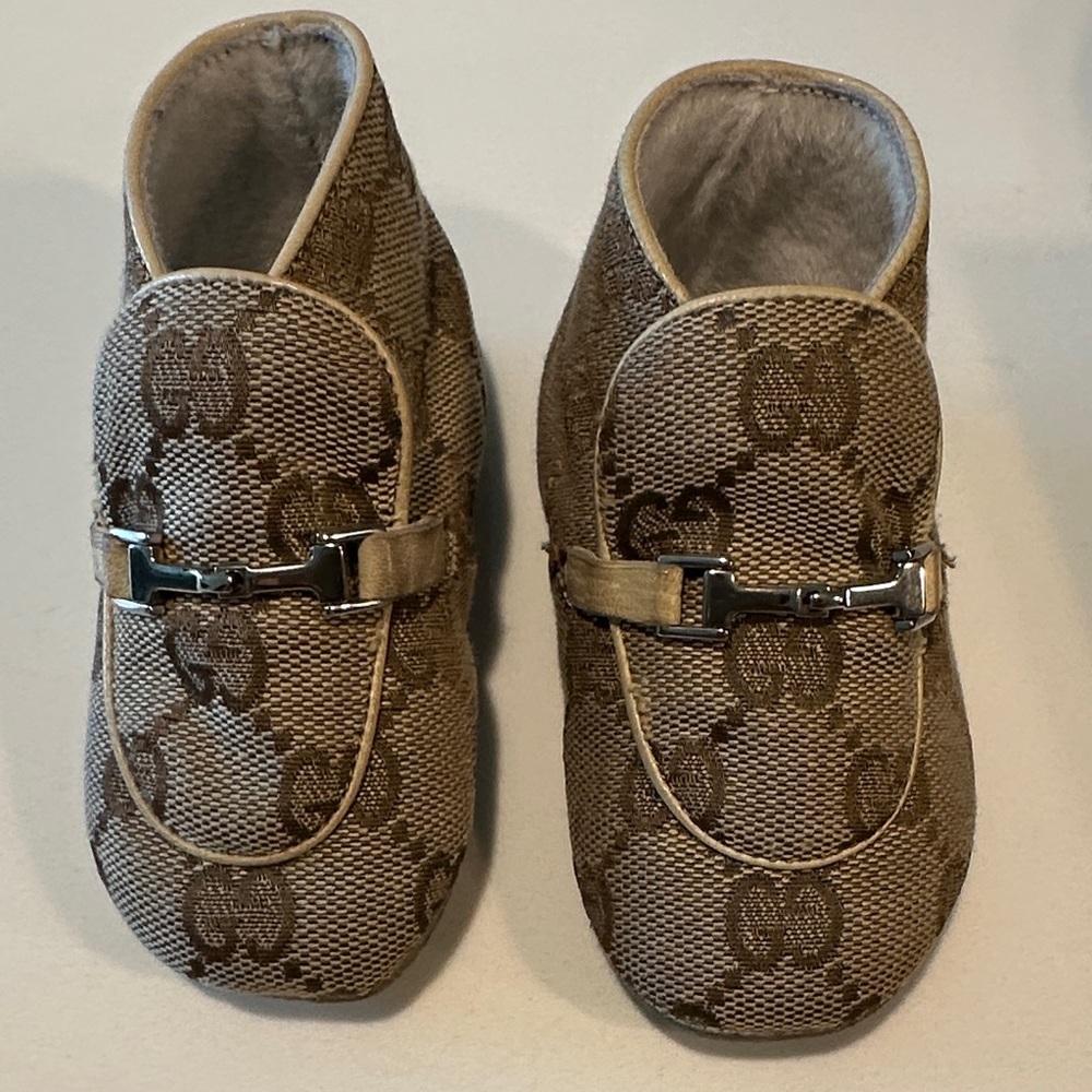 Vintage baby GG logo booties